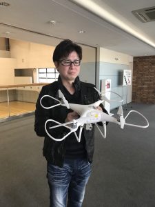 ドローンアカデミー名古屋校の講習を豊田市のつどいの丘で見学