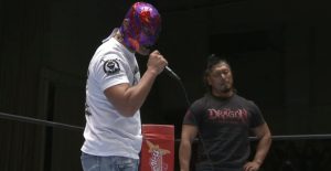 BUSHI・鷹木 王者チームが挑戦者チームを襲撃