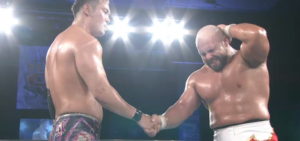 エルガンの猛攻撃を耐えてオカダカズチカ勝利＆オスプレイがファレに勝利も疑惑の判定