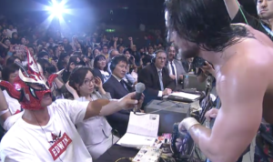 お行儀の悪い棚橋弘至が一瞬見えたものの、ジェイホワイトに完敗したエースよどこへ行く。