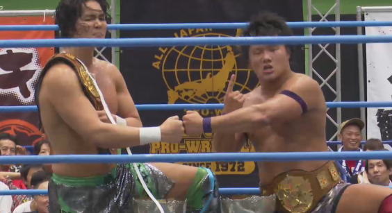 岩本＆ジェイク・リーが佐藤・岡田からアジアタッグを防衛