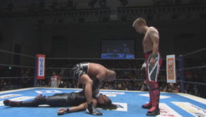 YOSHI-HASHIと石井がIWGPタッグ王座に挑戦アピール