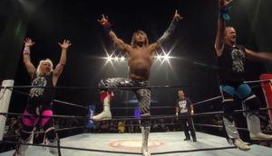 ロバート・ギブソン＆リッキー・モートン＆棚橋弘至のタッグが美しい。