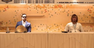 1月5日東京ドームでのIWGPとインターコンチネンタルのダブル選手権が決定。