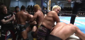 真壁刀義がヤングライオンに対して「怖い真壁」を見せつけた