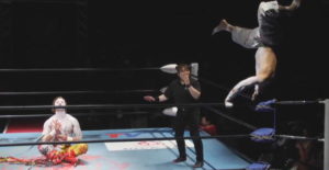 陣JIN興行で異彩を放った宮原健斗と小仲=ペールワン