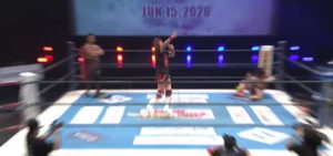 内藤哲也が衝撃の新技を無観客試合でお披露目