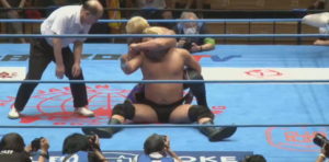 諏訪魔がゼウスにレフェリーストップ負け！勝ち点２でチャンピオンカーニバル敗退...