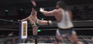 ジェフコブを相手に完勝。そしてタイチは鈴木みのるに「いつまでもお前の知ってるタイチじゃない」ことを証明しに行く