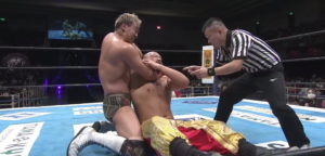 オカダカズチカがオーカーンを倒し、東京ドームでオスプレイとシングルマッチが決定か。